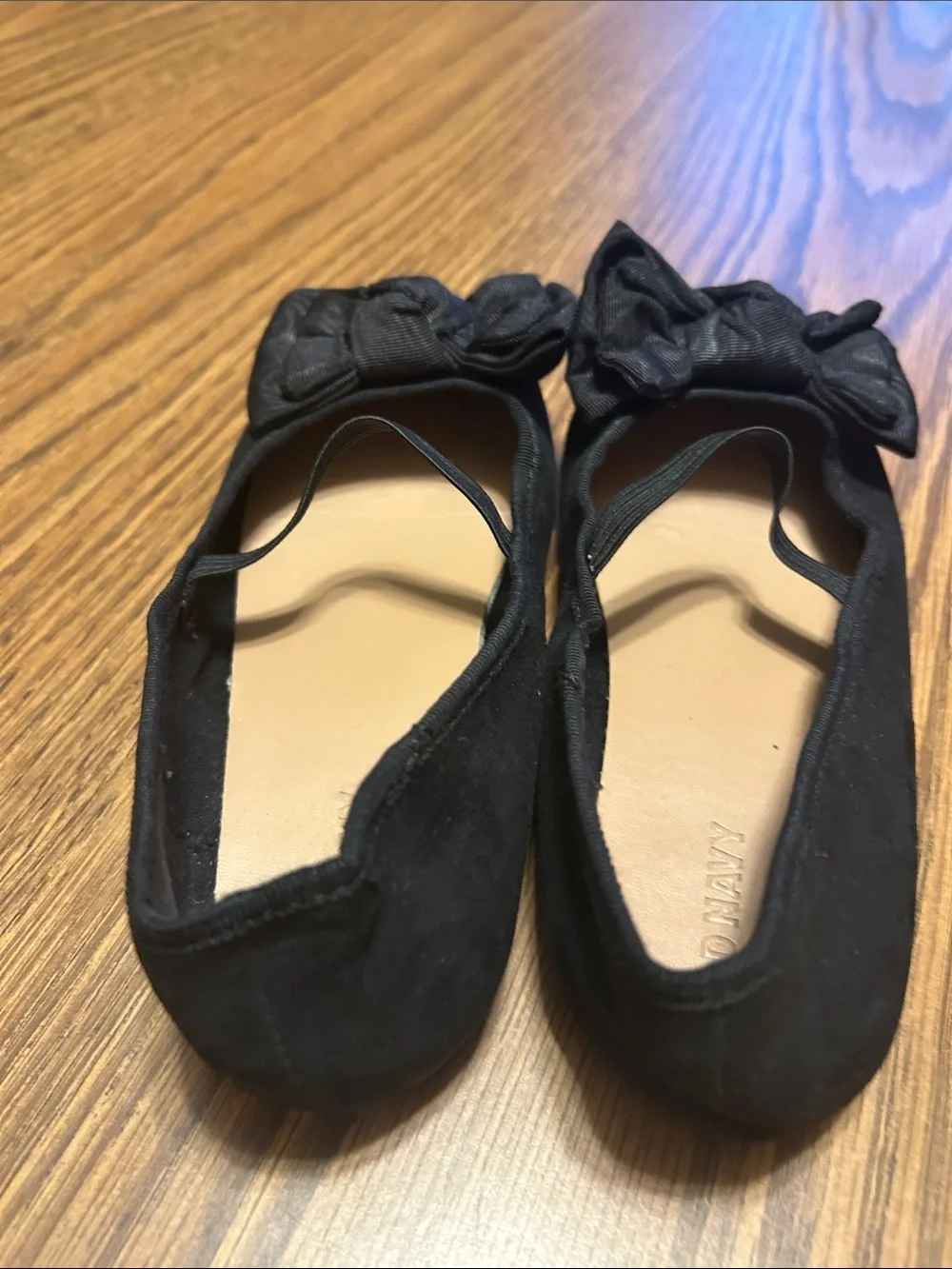 Old Navy Black Girls Bow-Front Ballet Flats